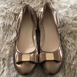 New! Cole Haan Elsie Gold Metallic Flats! Sz 9.5